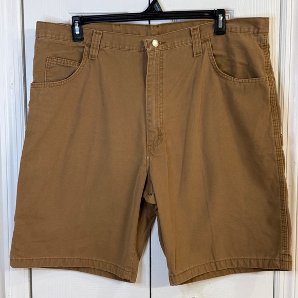 Wrangler Other - Wrangler‎ Carpenter Shorts Work Utility Casual Brown Cotton Size 42